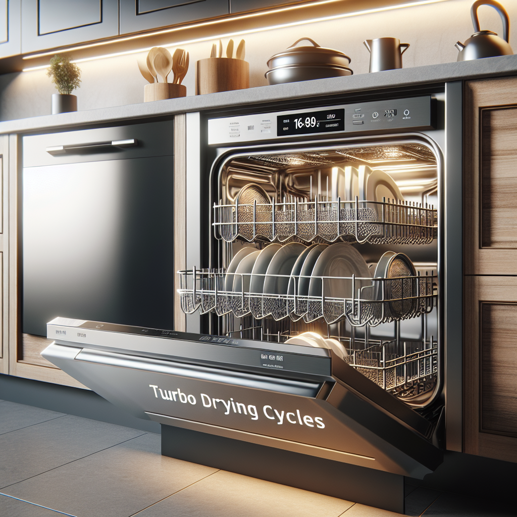 Lave-vaisselles avec cycles de séchage turbo pour des résultats rapides