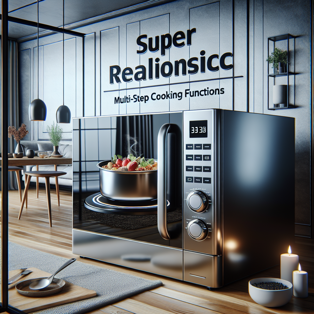 Microwaves with multi-step cooking functions