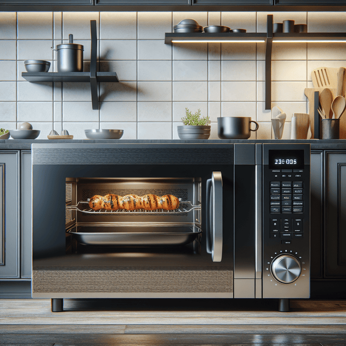 Microwaves with grill and rotisserie functions