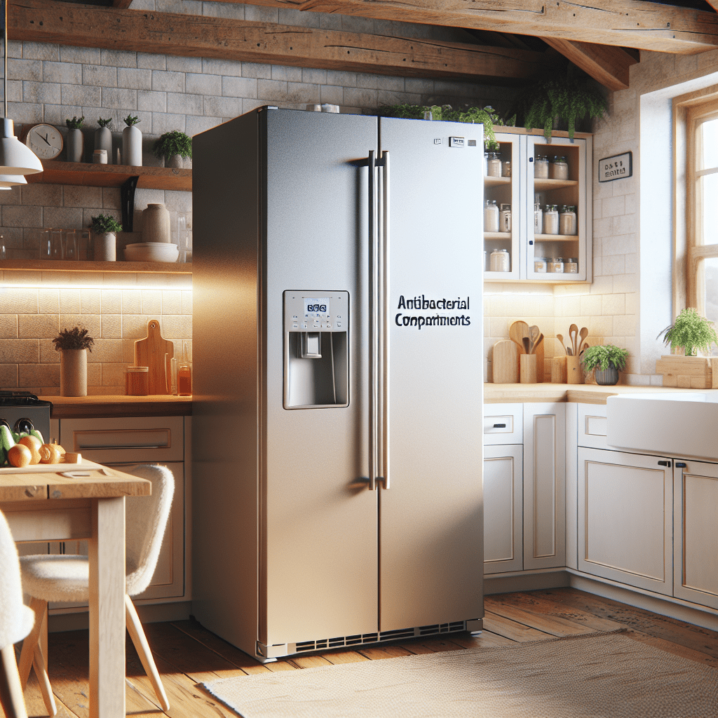 Refrigerators with antibacterial compartments for fresher food