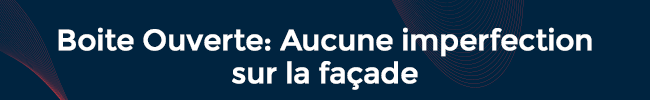 Laveuse : Boîte ouverte : aucune imperfection sur la façade