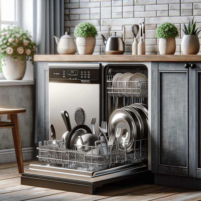 Dishwashers with wash cycles for large pans and pots
