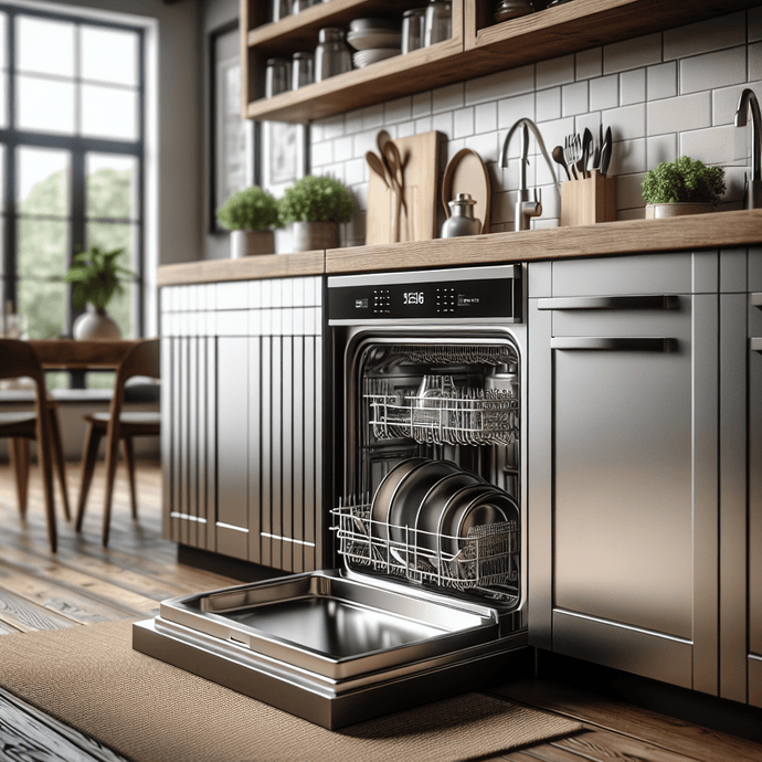 Dishwashers with wash cycles for large pots and pans