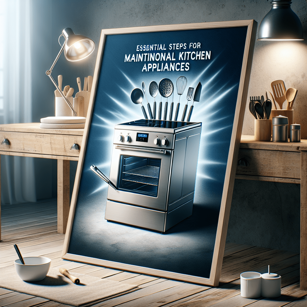 Essential Steps for Maintaining Your Professional Kitchen Appliances