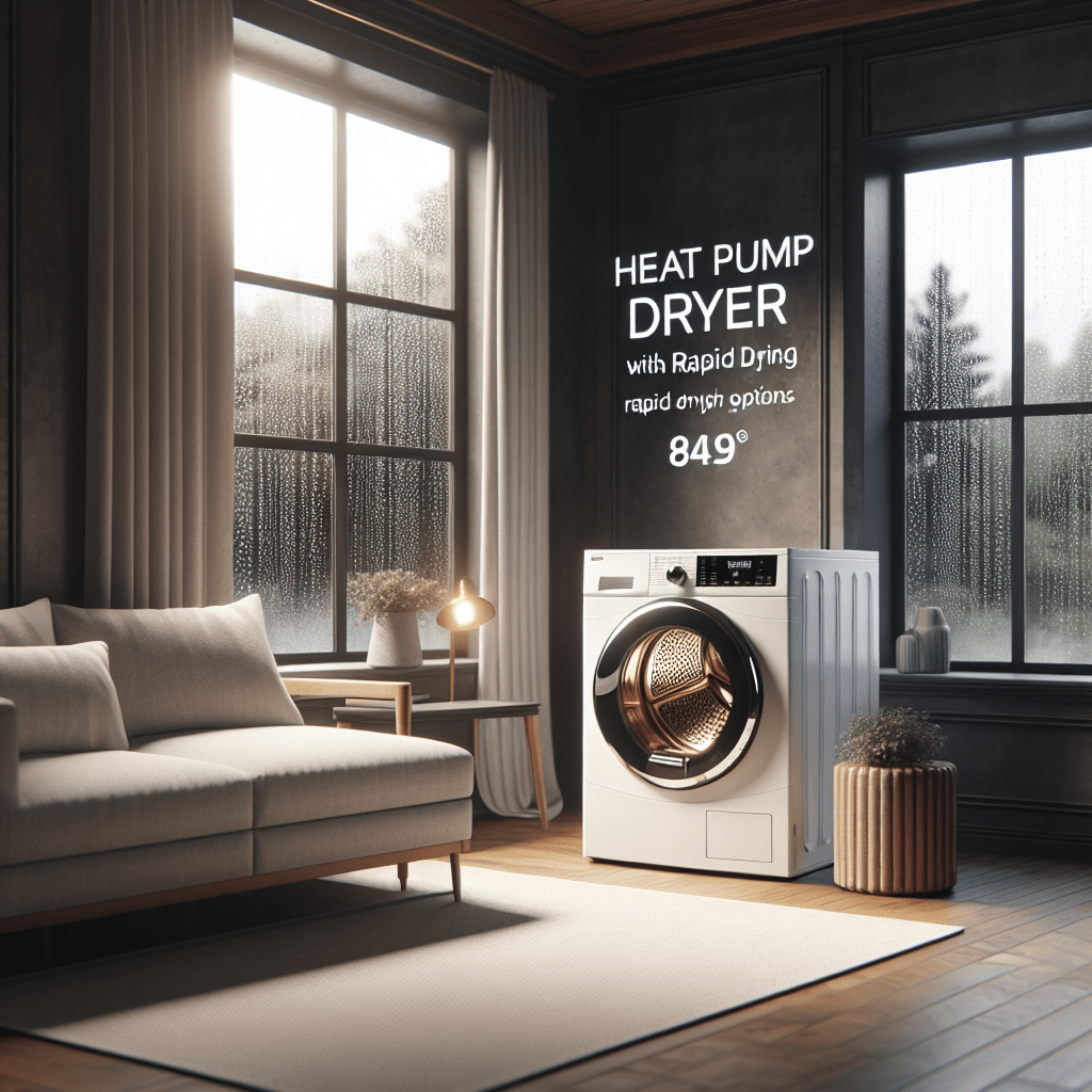 Heat pump dryers with rapid drying options: For rainy days - BonPrix Électroménagers