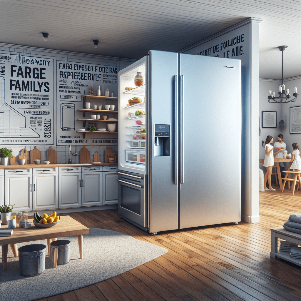 High-Capacity Refrigerators: A Solution for Large Families - BonPrix Électroménagers