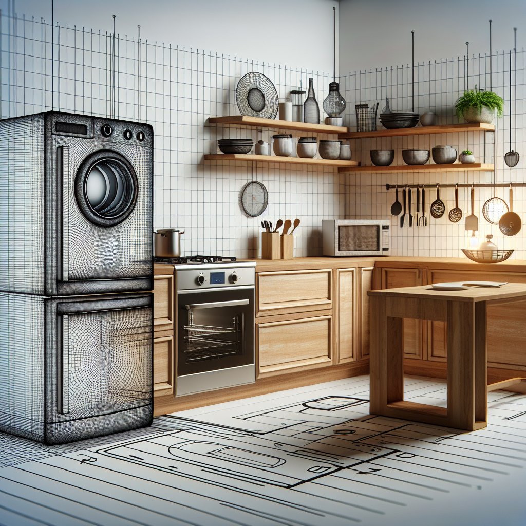 How to Design a Kitchen with an Efficient Work Triangle Including Appliances - BonPrix Électroménagers