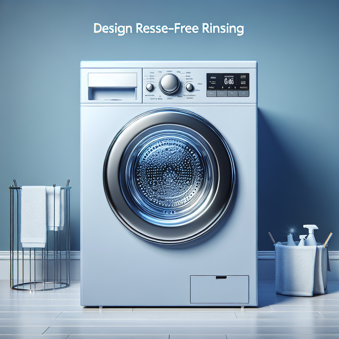 Washing machines designed for residue-free rinsing