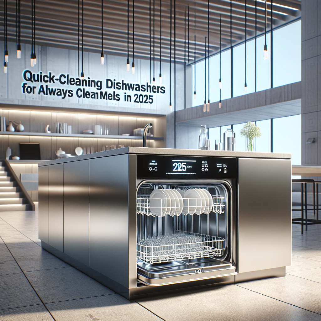 Quick-Cleaning Dishwashers for Always Clean Meals in 2025