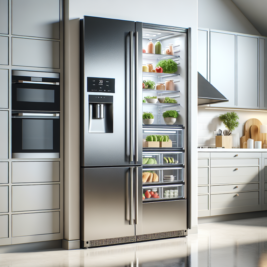 Refrigerators with fresh and frozen food compartments