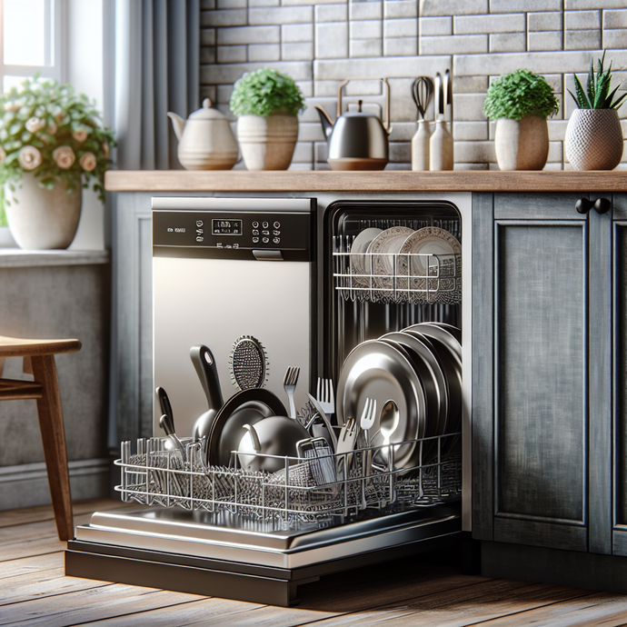 Dishwashers with wash cycles for large pans and pots