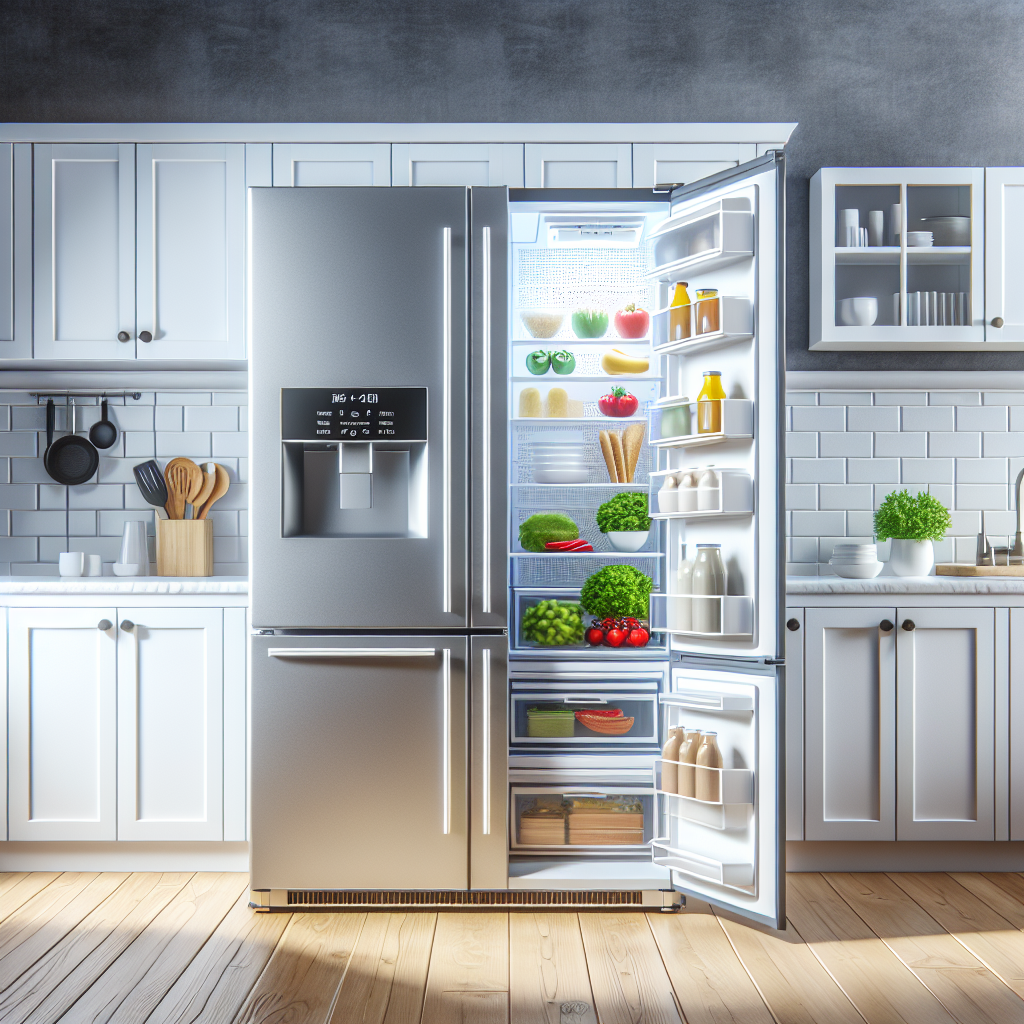 Refrigerators with fresh and frozen food compartments