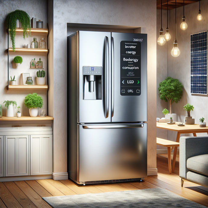 Refrigerators with inverter compressors for reduced energy consumption