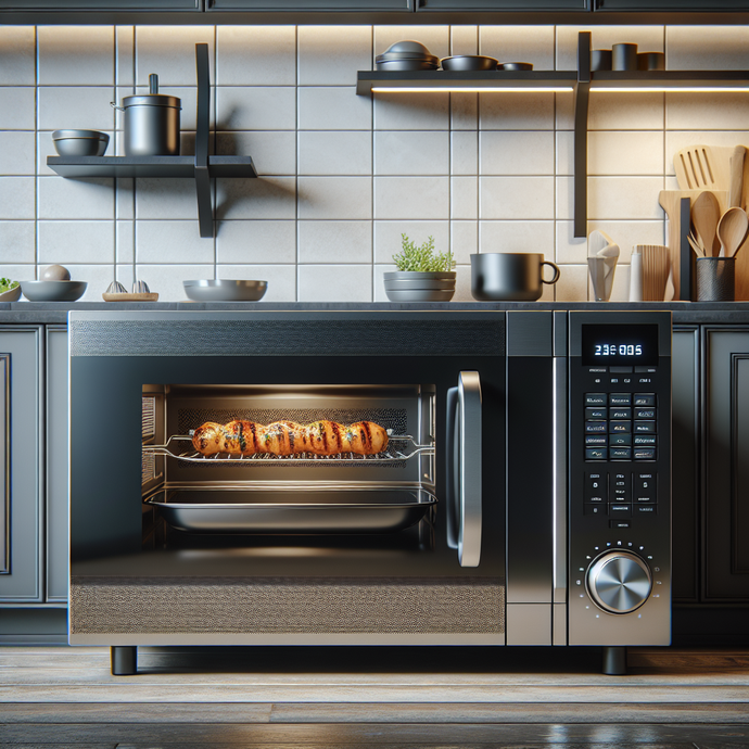 Microwaves with grill and rotisserie functions