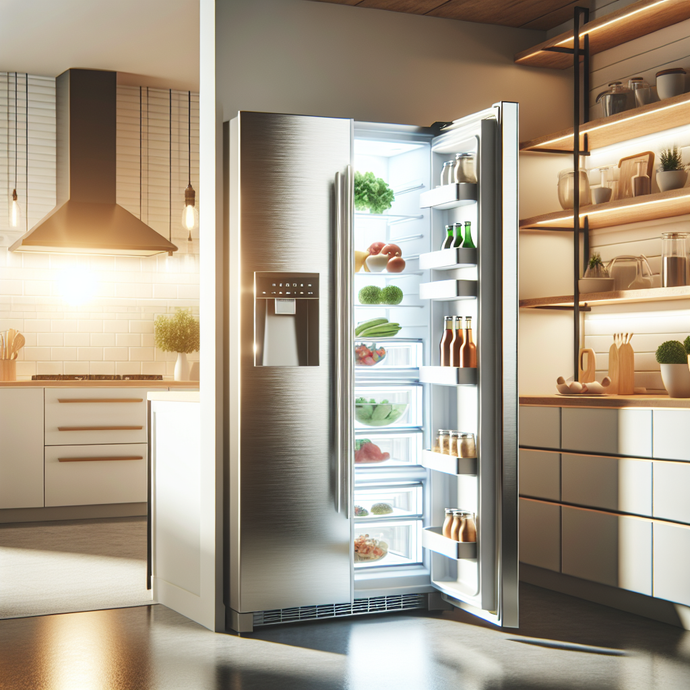 Refrigerators with fresh and frozen food compartments