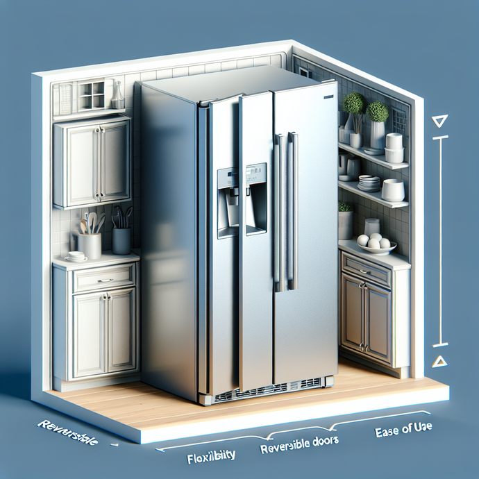 Refrigerators with reversible doors for more flexibility