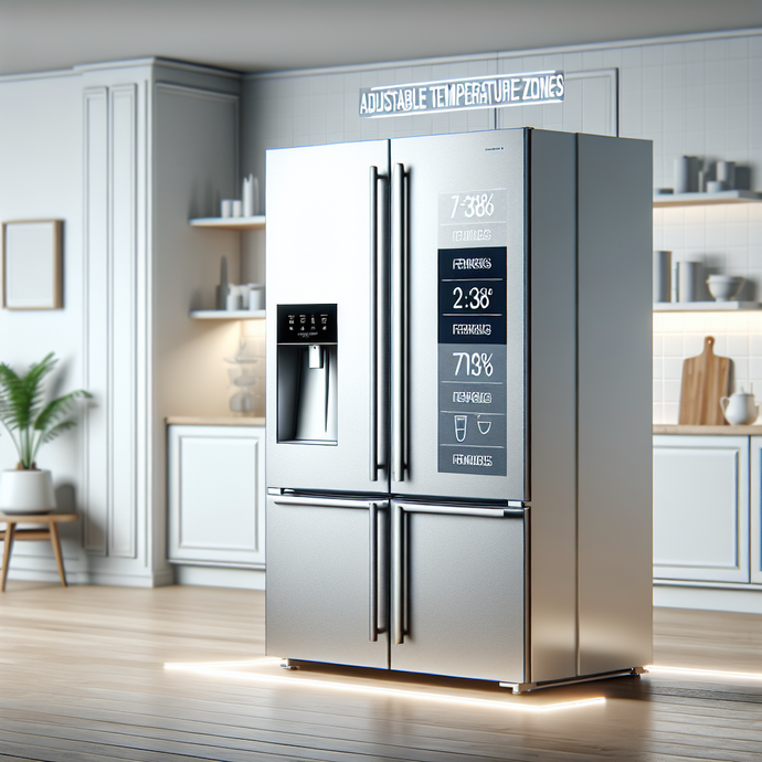 Refrigerators with Adjustable Temperature Zones