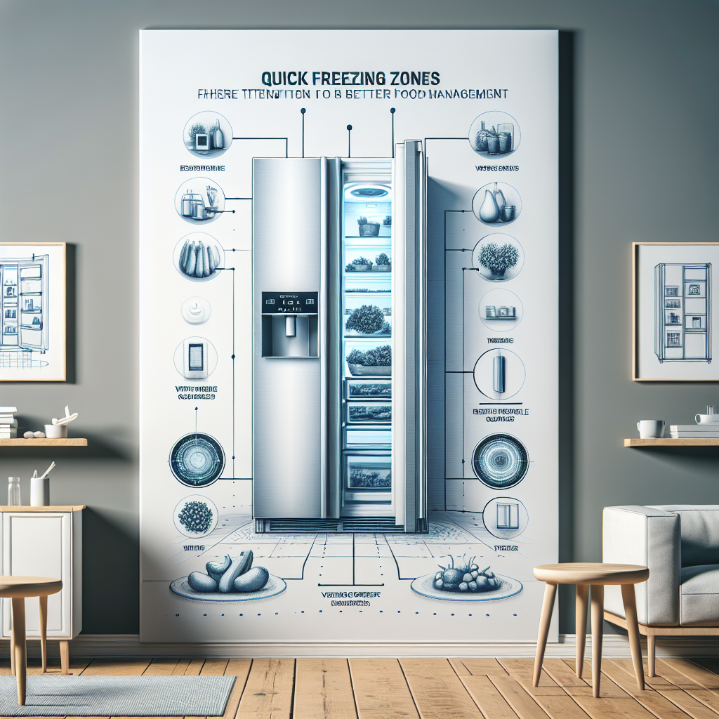 Refrigerators with quick freezing zones for better food management