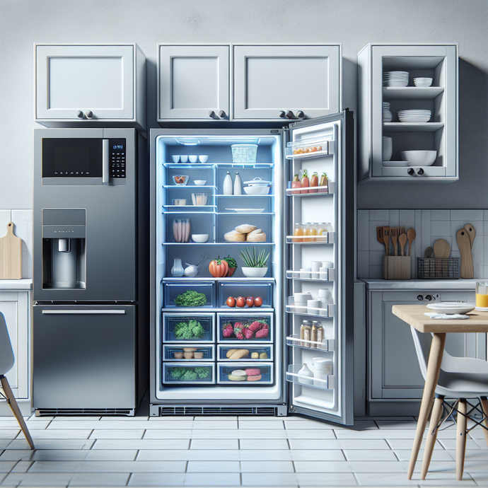 Refrigerators with specialized compartments for fresh and frozen food