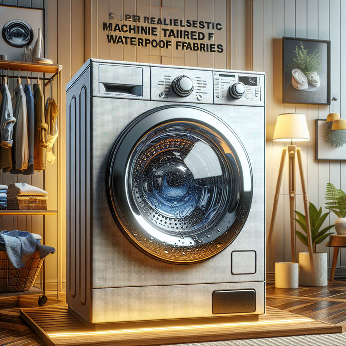 Washing machines suited for waterproof fabrics