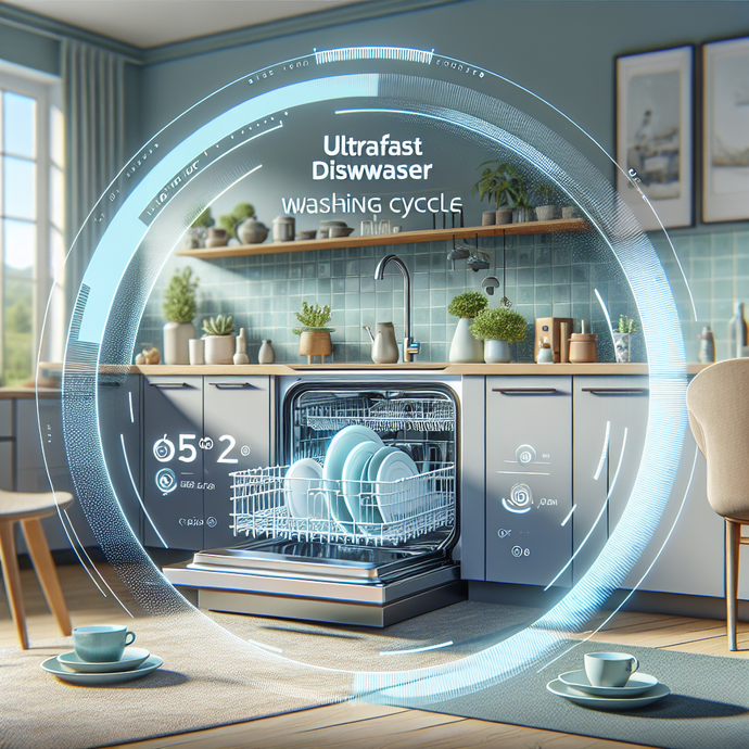 Dishwashers with ultrafast washing cycles for time-saving