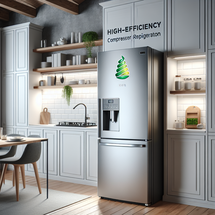 Réfrigérateurs avec compresseurs à haute efficacité pour réduire la consommation d'énergie