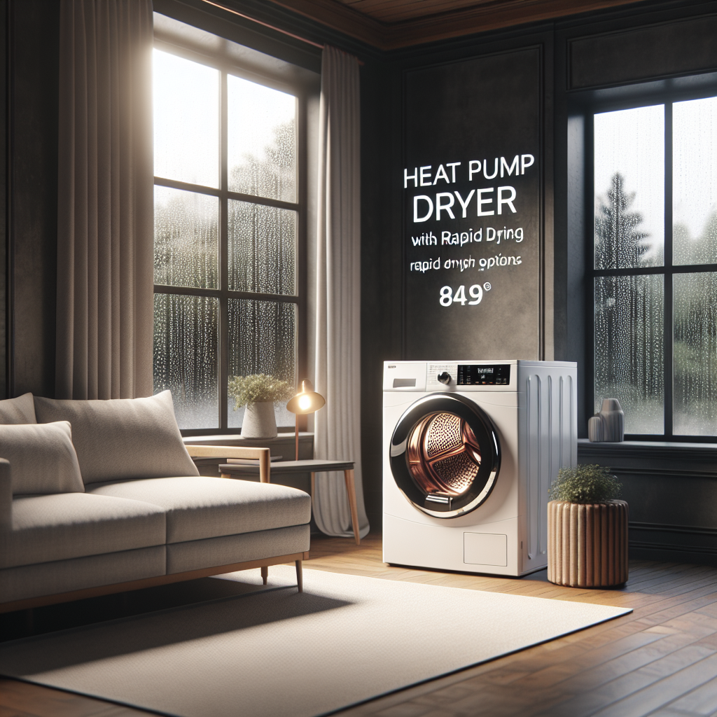 Heat pump dryers with rapid drying options: For rainy days