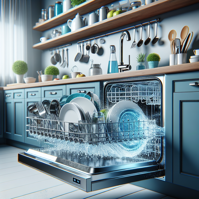 Dishwashers with water jet washing for perfect cleanliness