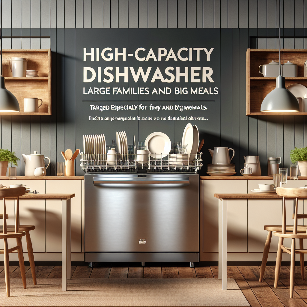 High-Capacity Dishwashers: For Large Families and Big Meals
