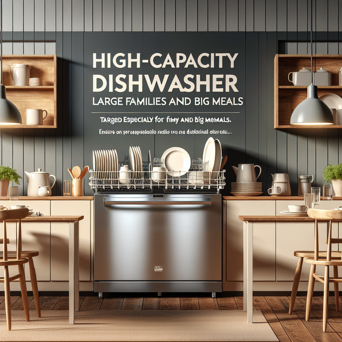 High-Capacity Dishwashers: For Large Families and Big Meals