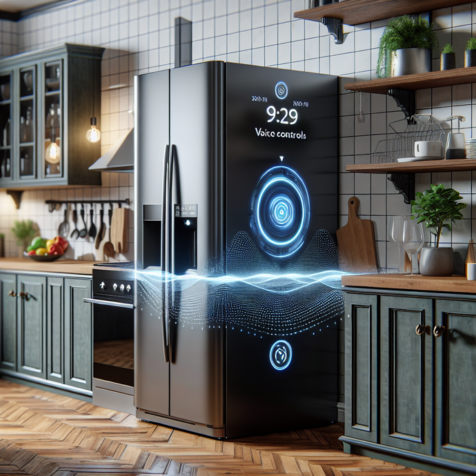 Refrigerators with integrated voice controls