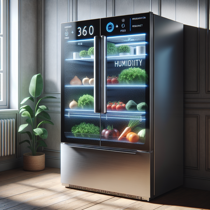 Refrigerators with humidity control systems for fresh food preservation