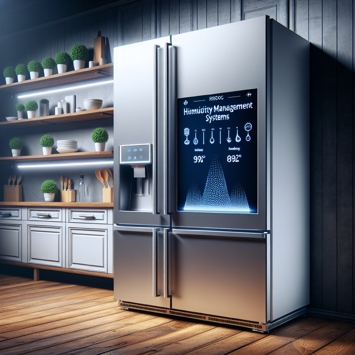 Refrigerators with Humidity Management Systems