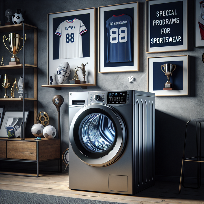 Washing machines with special programs for sportswear