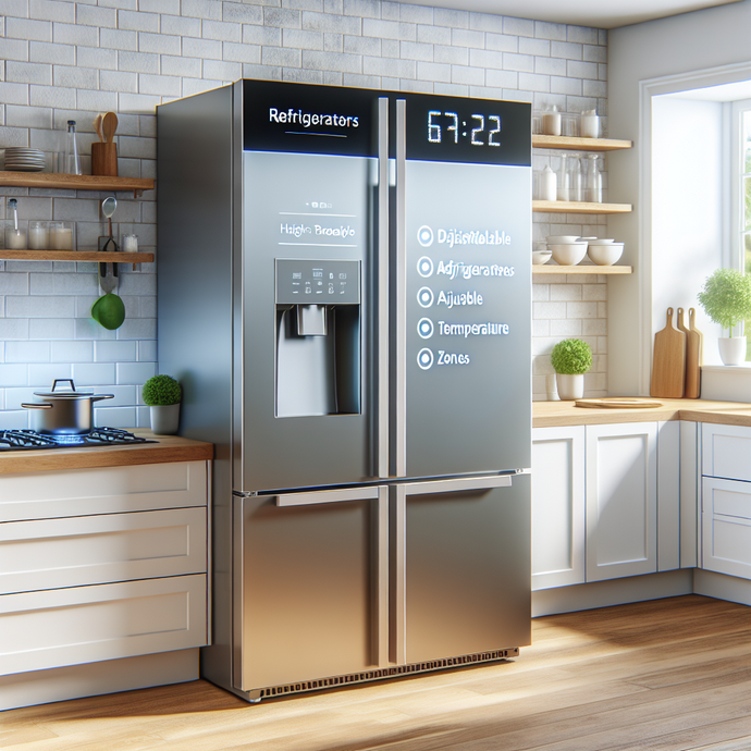Refrigerators with adjustable temperature zones
