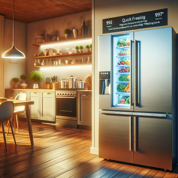 Refrigerators with quick freezing zones for better food management