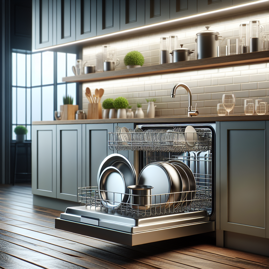 Lave-vaisselle avec cycles de nettoyage pour grandes casseroles et poêles