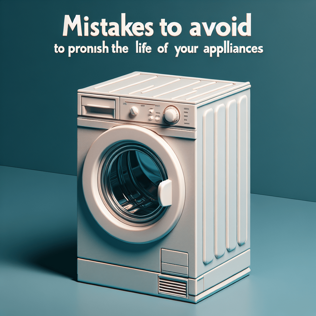 Mistakes to Avoid to Prolong the Life of Your Appliances - BonPrix Électroménagers