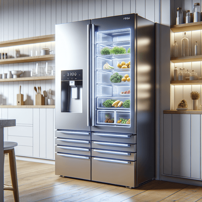 Refrigerators with adjustable zones for fruits and vegetables