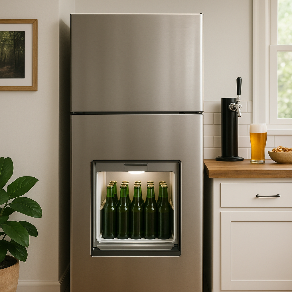 Refrigerators with Built-In Beer Compartments for Enthusiasts