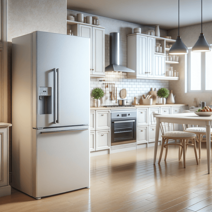 Refrigerators with Noise-Free Cooling Systems