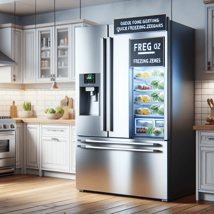 Refrigerators with quick freezing zones for better food management