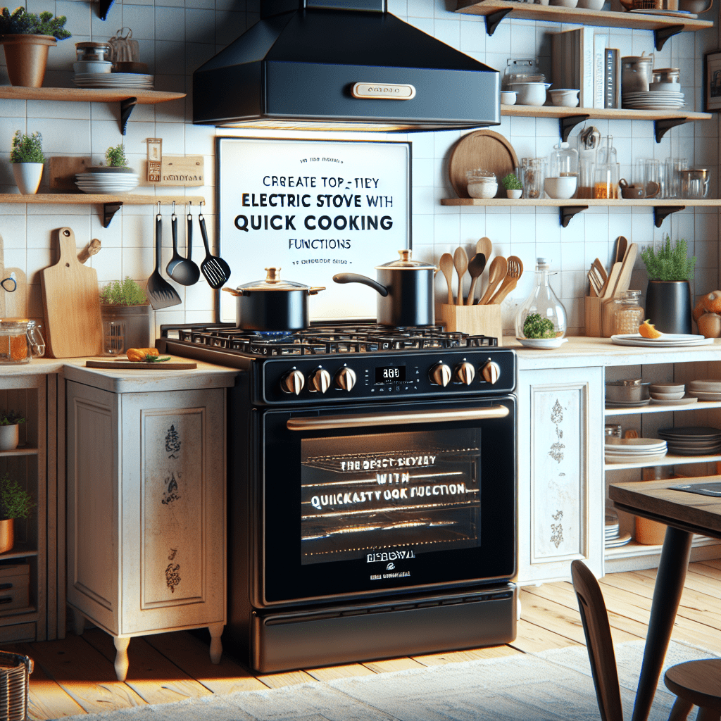 The best electric stoves with quick cooking functions - BonPrix Électroménagers