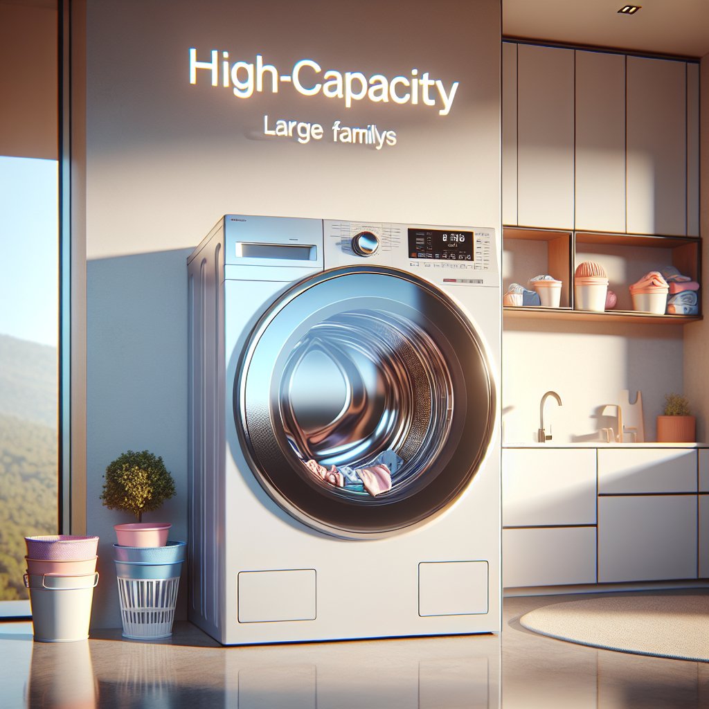 The Latest Trends in High-Capacity Washing Machines for Large Families - BonPrix Électroménagers