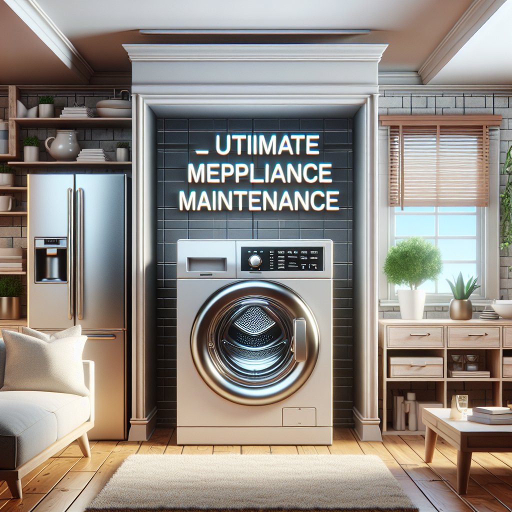 The Ultimate Checklist for Appliance Maintenance - BonPrix Électroménagers