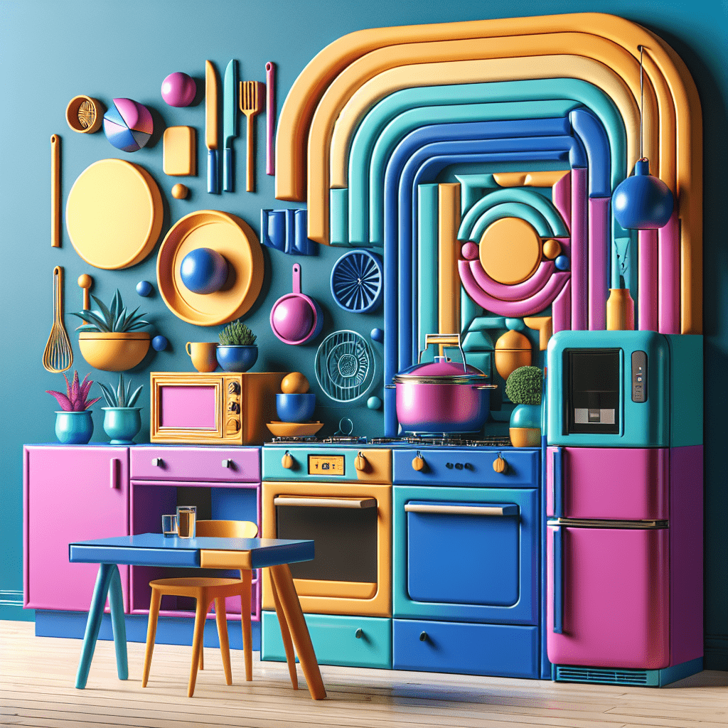 Trends in household appliances for colorful kitchens - BonPrix Électroménagers