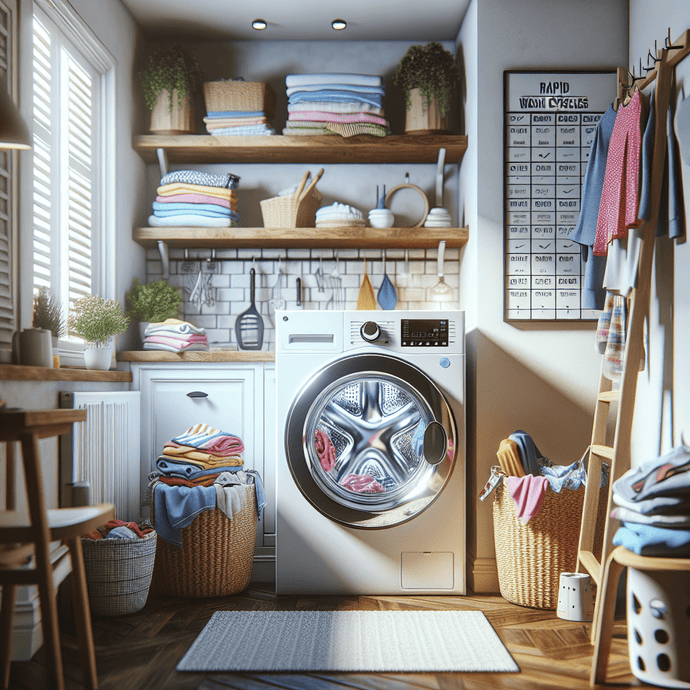 Washers with rapid wash cycles: For busy families
