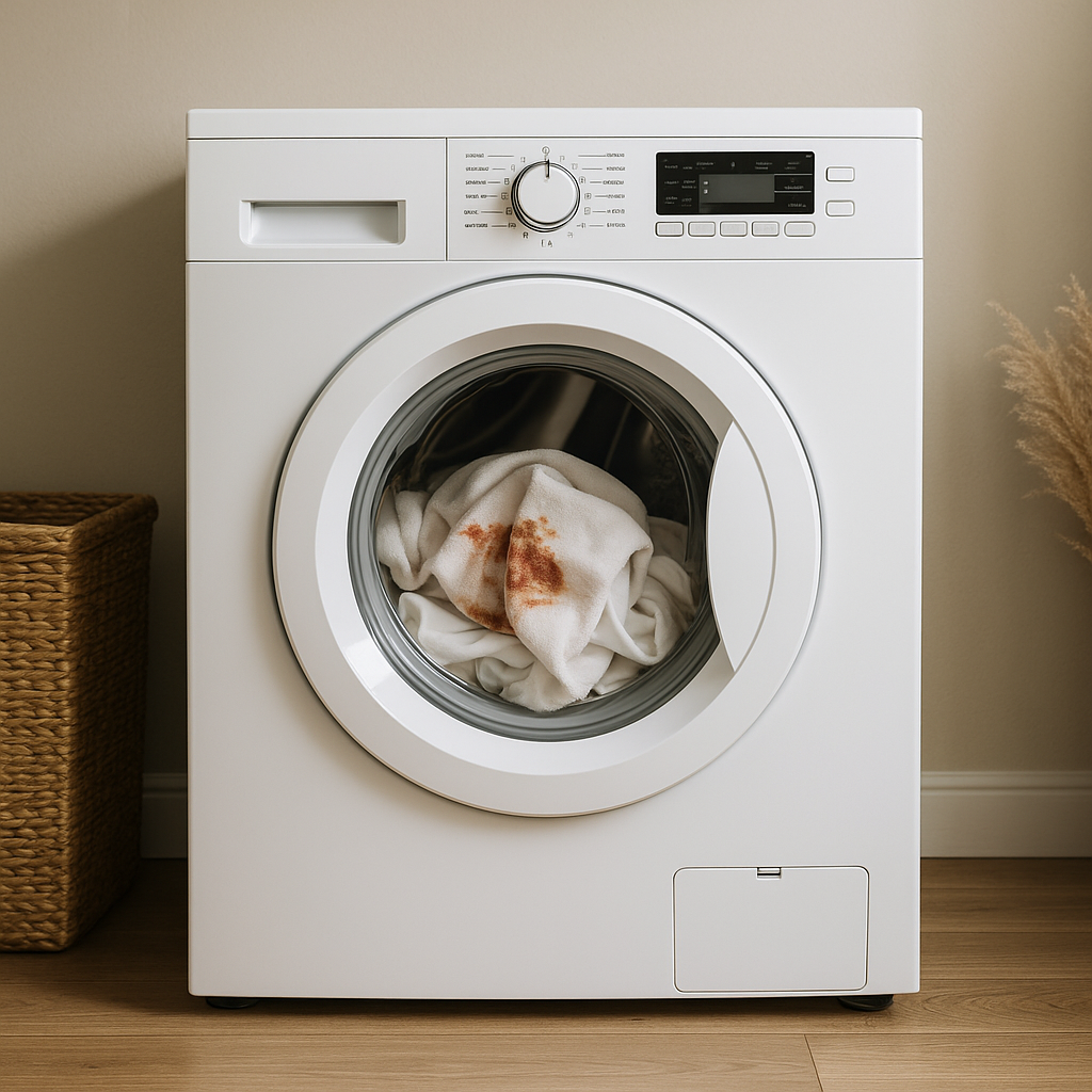 Washing machine: How to remove tough stains without damaging the fabric