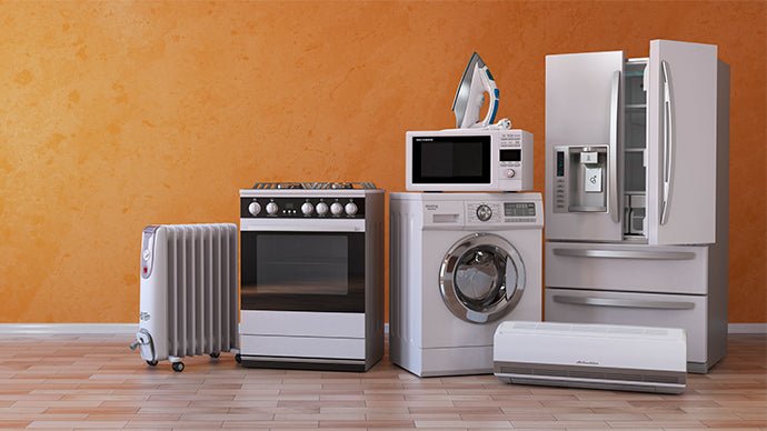 What are the household appliances that consume the most and the least energy?