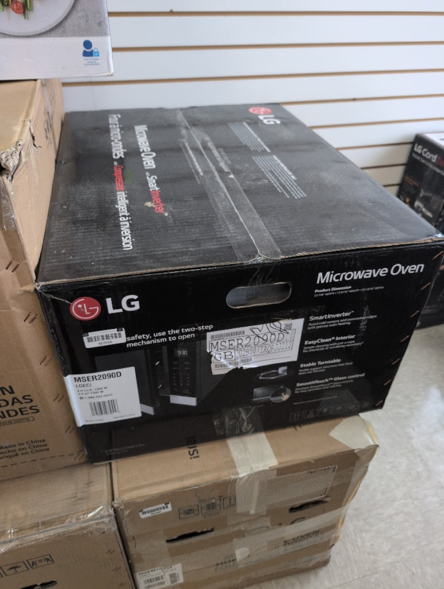 MSER2090D - MICROWAVES OVENS - LG - Countertop - Black Stainless - Open Box - BonPrix Électroménagers